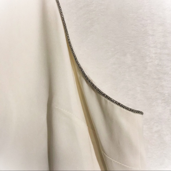 Halston Heritage Asymmetrical Mini Dress | Size 8 - Picture 7 of 12